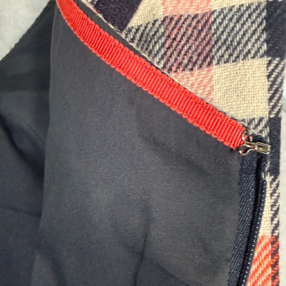 Boden British Tweed Mallalieus 100% Wool Plaid Sheath Dress 12L - Picture 9 of 12